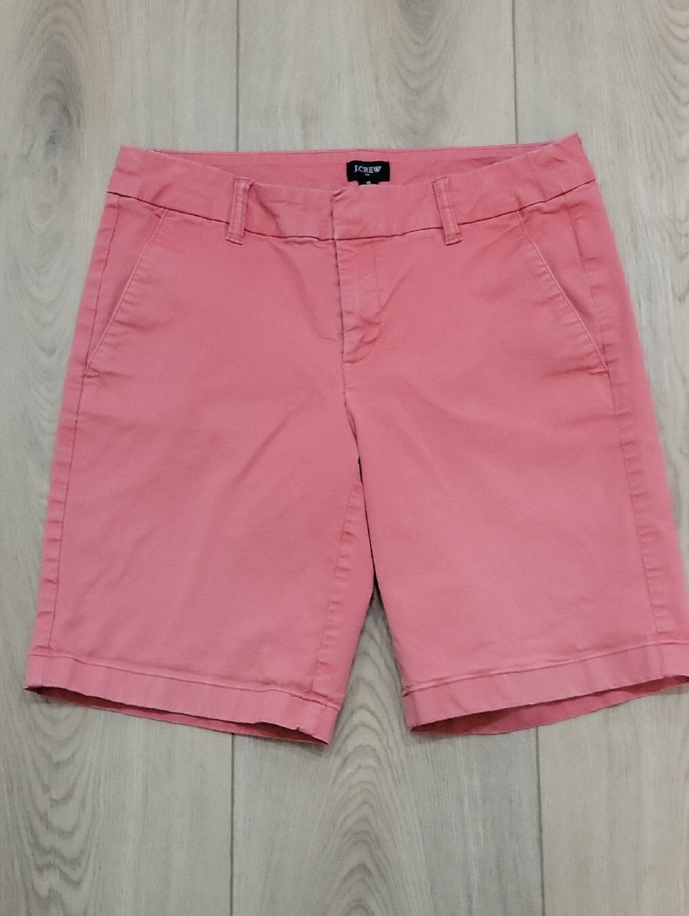 J. Crew Coral-Pink Chino Bermuda Shorts